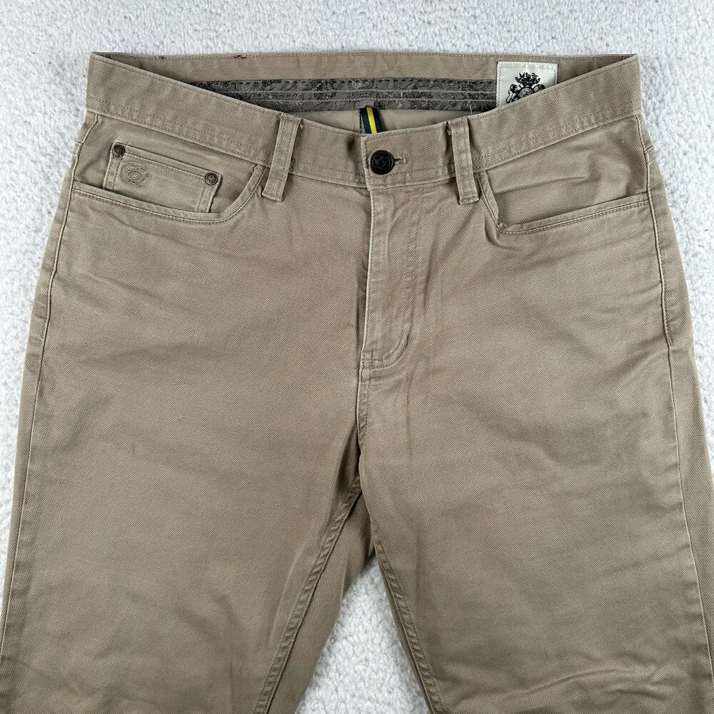 English Laundry Jeans Mens 32x29 Beige Slim Straight Stretch Denim Zip Fly